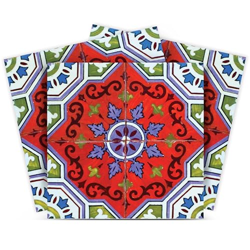 Talavera Wall Stickers by Mi Alma - 24pc Retro Tile