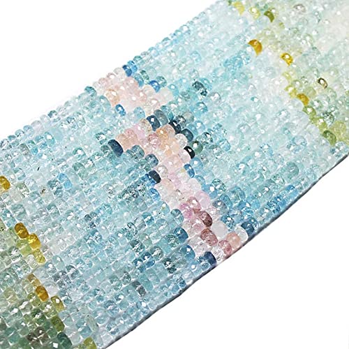 Perles aigue-marine facettées pour créer un cadeau d'anniversaire personnalisé et mémorable