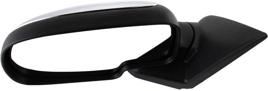 For Chevy Silverado 1500 1999-2007 Driver Side Door Mirror | Manual | Non-Heated | Chrome | Black Cover | Replacement For 25876714 | GM1320208