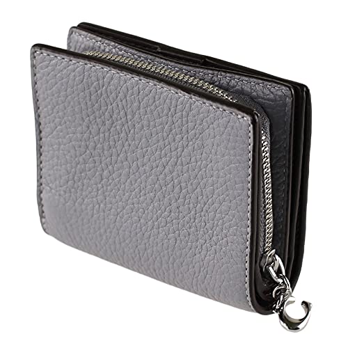 Coach Pebble Leather Snap Wallet Style No. C2862 Granite #TOP4
