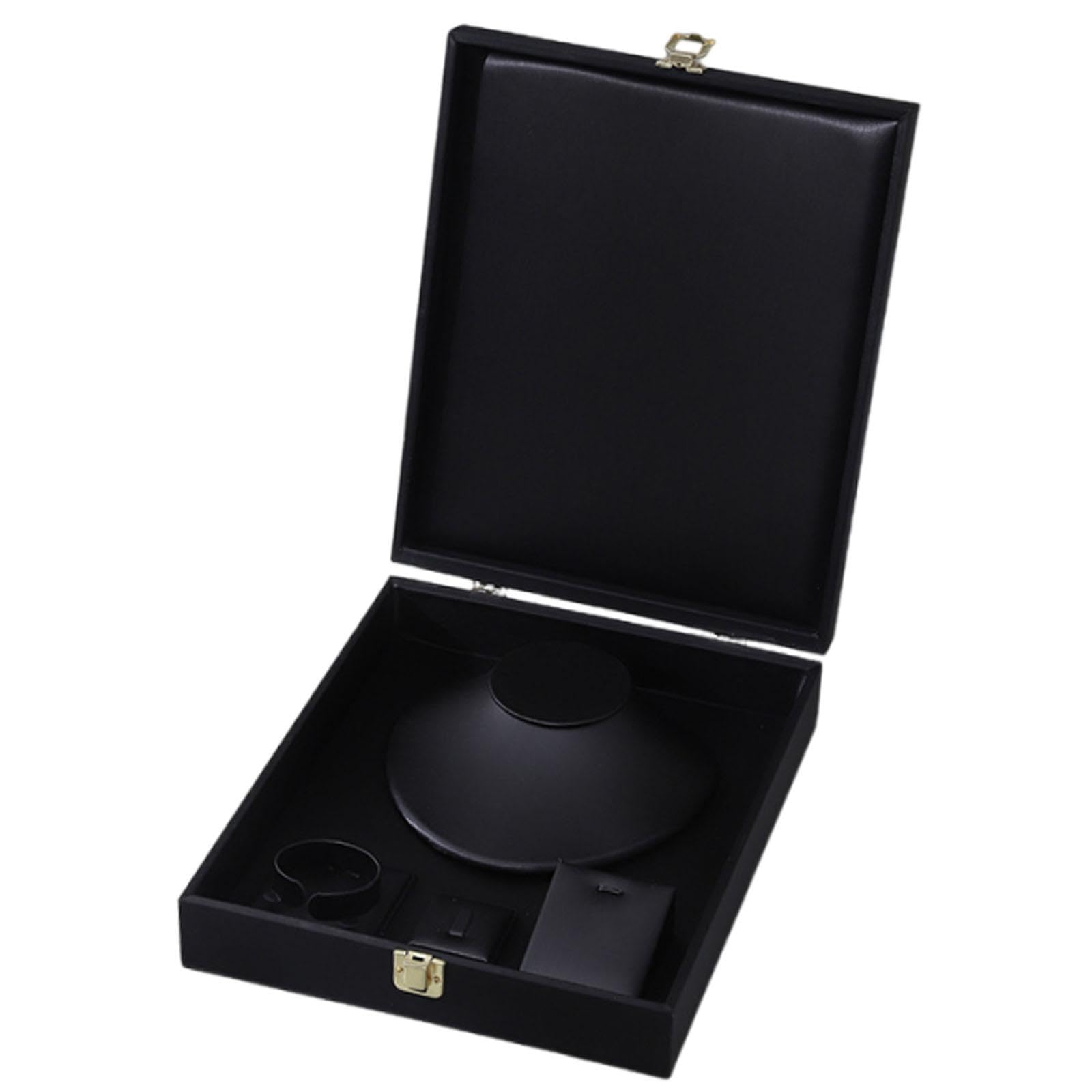 Vassoio Organizer per Gioielli, Espositore per Anelli, Bracciali, Orecchini E Collane, Accessorio per Negozi, Camerini E Punti Vendita al Dettaglio, Nero
