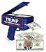 NinoStar Donald Trump Money Gun | Keep America Great 2020 Re-Election Cash Spray| Rain Money Shotter | Pack of 100 Presidential Dollar Bill + Free Bonus 2020 Car Air Fresh