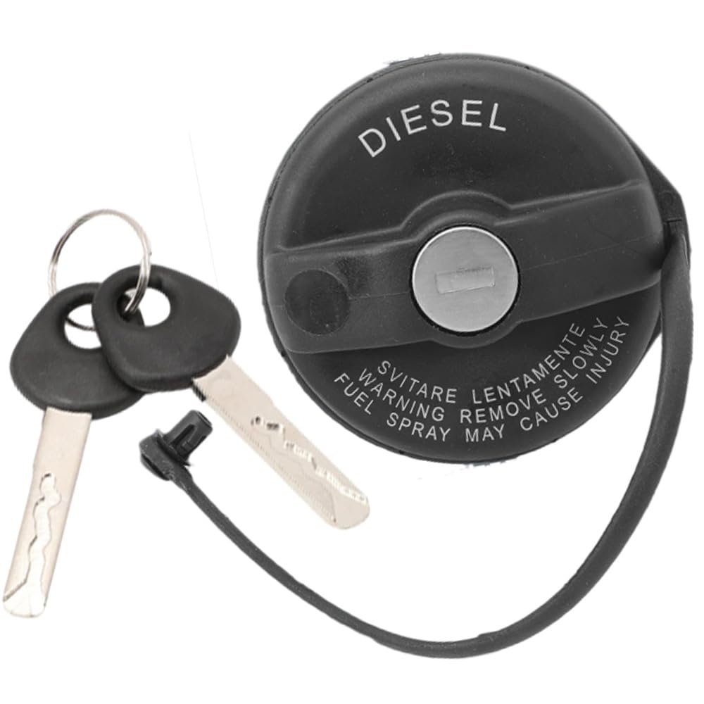 Tapón Depósito Combustible 71802900 Compatible con Boxer Jumper | Compatible con Fiat Ducato 250, Peugeot Boxer y Citroën Jumper 2006-2019, cierre con llave y 2 llaves