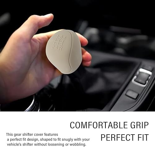 Miniatura 5 de IHOTDER 2 fundas de silicona para palanca de cambios de automóvil, cubierta antideslizante para pomos de palanca de cambios, accesorios para el