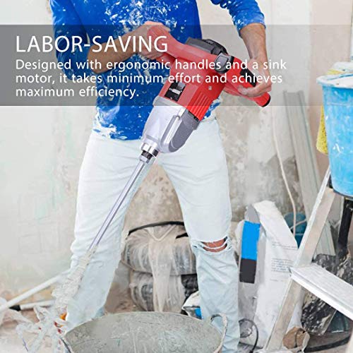 VIVOHOME 110V 1600W Electric Handheld Paint Cement Mortar Mixer Machine with 7 Adjustable Speed VIVOHOME 110V 1600W Electric Handheld Paint Cement Mortar Mixer Machine with 7 Adjustable Speed
