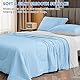 HOMFINE Kühldecke Doppelseitig Kühlende Decke - Leichte Kühldecke für Menschen Q-Max > 0,4 Sommerdecke Kühlend Selbstkühlende Decke Sommer Decke Cooling Blanket für Bett, Blau, 200 x 220 cm