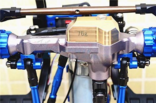 GPM For Traxxas TRX-4 Trail Defender Crawler Upgrade Parts Aluminum Front Gear Box (Without Cover) - 1 Set Black