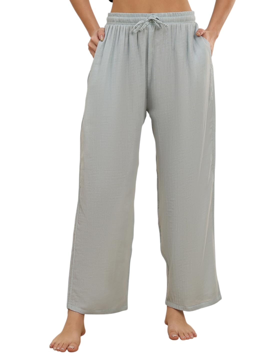 Women Self Design Cotton Lounge Pant-image-19