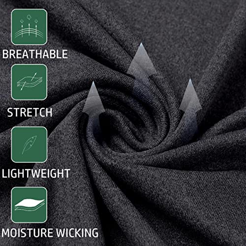 MANSDOUR Men's Quick-Dry Active Sports Shirts Quarter Zip Long Sleeve Running Pullover Tops Outdoor Sweatshirt 5