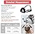 Dog Muzzle, Muzzle with Head Strap and Adjustable Loop, Soft Pad Dog Training Muzzle Prevent for Barking Biting and Chewing Suitable for Large Medium and Small Dogs (M)