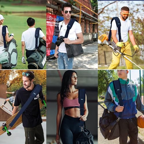 Image of ZINZ 60 inch Universal Bag Strap with Ultra-thick Fixed Breathable Pad Adjustable Heavy-duty Shoulder Strap for Laptop Crossbody Luggage Gym Camera Bag and more -D01B01