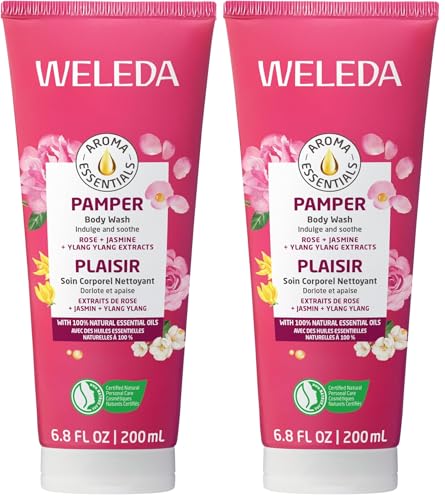 Image of Weleda Aroma Essentials Pamper Creamy Body Wash, Parabens Free, 6.8 Fluid Ounce (Pack of 2)
