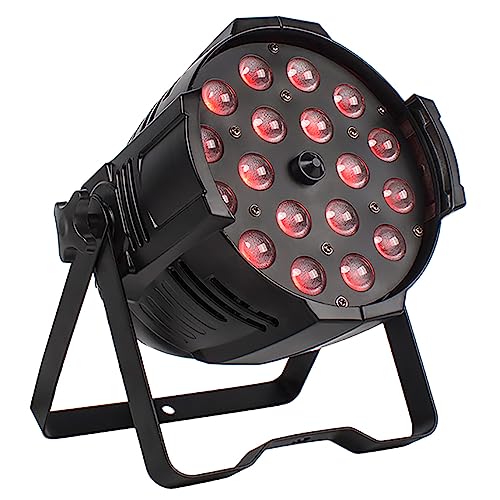 Shehds Led Par Lights 18X18W Wash/Strobe/Zoom(14-45 Degree) And Rdm Function Stage Light Rgbwa+Uv 6In1 Dmx512 Sound Activated Dj Lights For Christmas Night Club Disco Club Party Dance Wedding Bar #TOP4