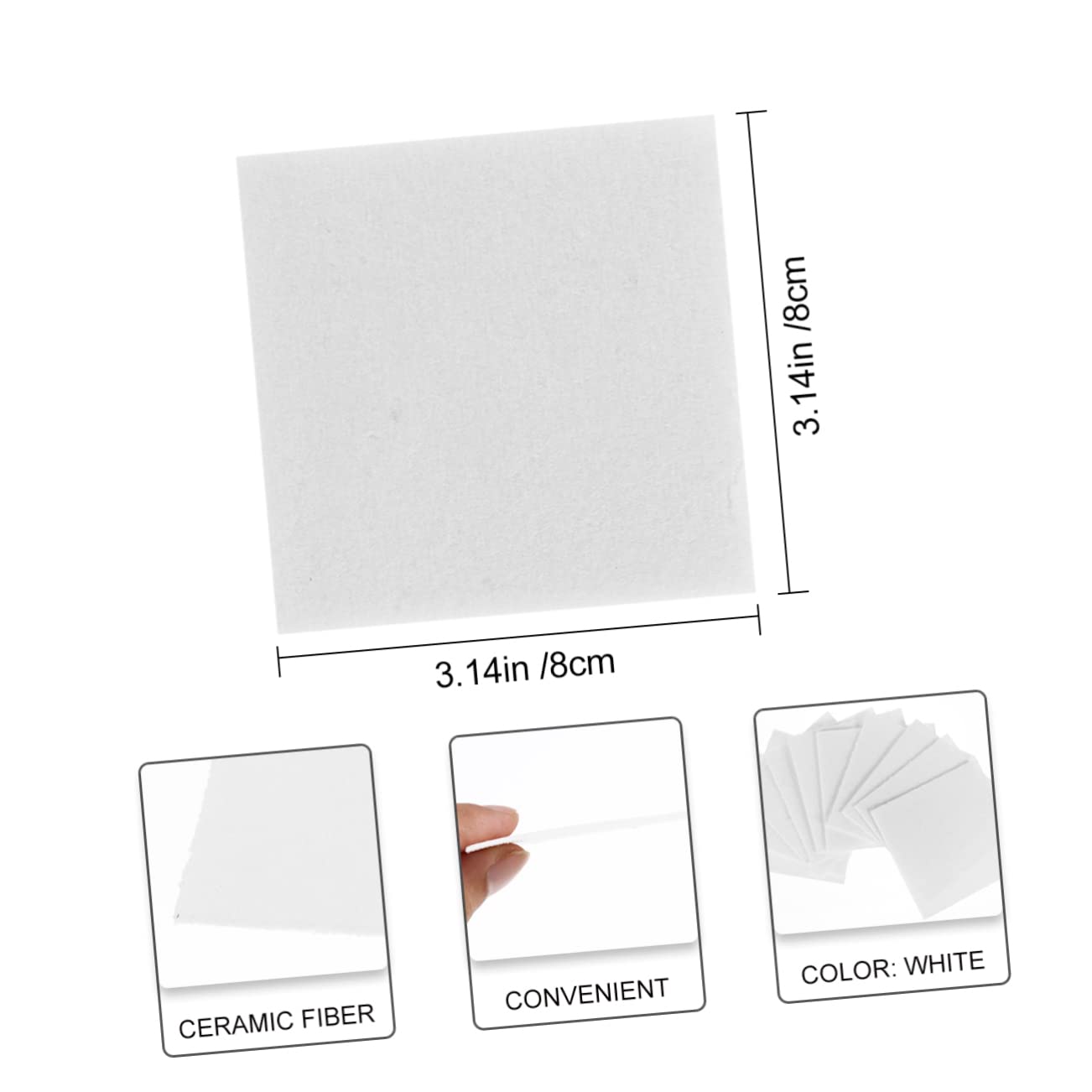 Gogogmee 30Sheets Glass Fusing Paper High Temperature Microwave Kiln Lining Paper for Pottery and Ceramics Firing Paper for Melting Projects