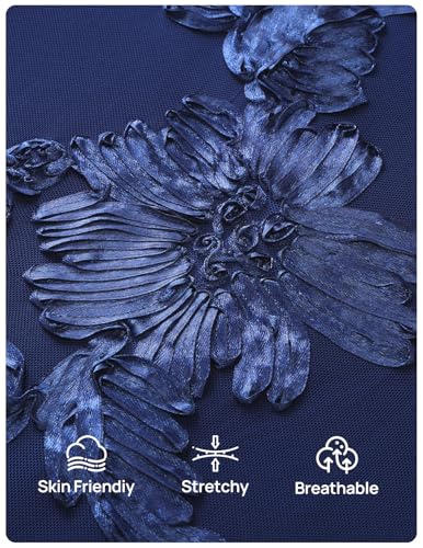 Image of MEROKEETY Women's Summer Floral Wedding Guest Cocktail Maxi Dress