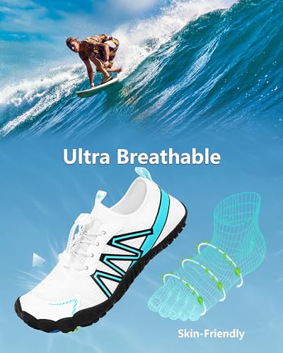 Image of Water Shoes for Women Men Quick-Dry Barefoot Shoes Breathable Aqua Socks for Swim Beach River Pool Lake Hiking Surfing Kayaking