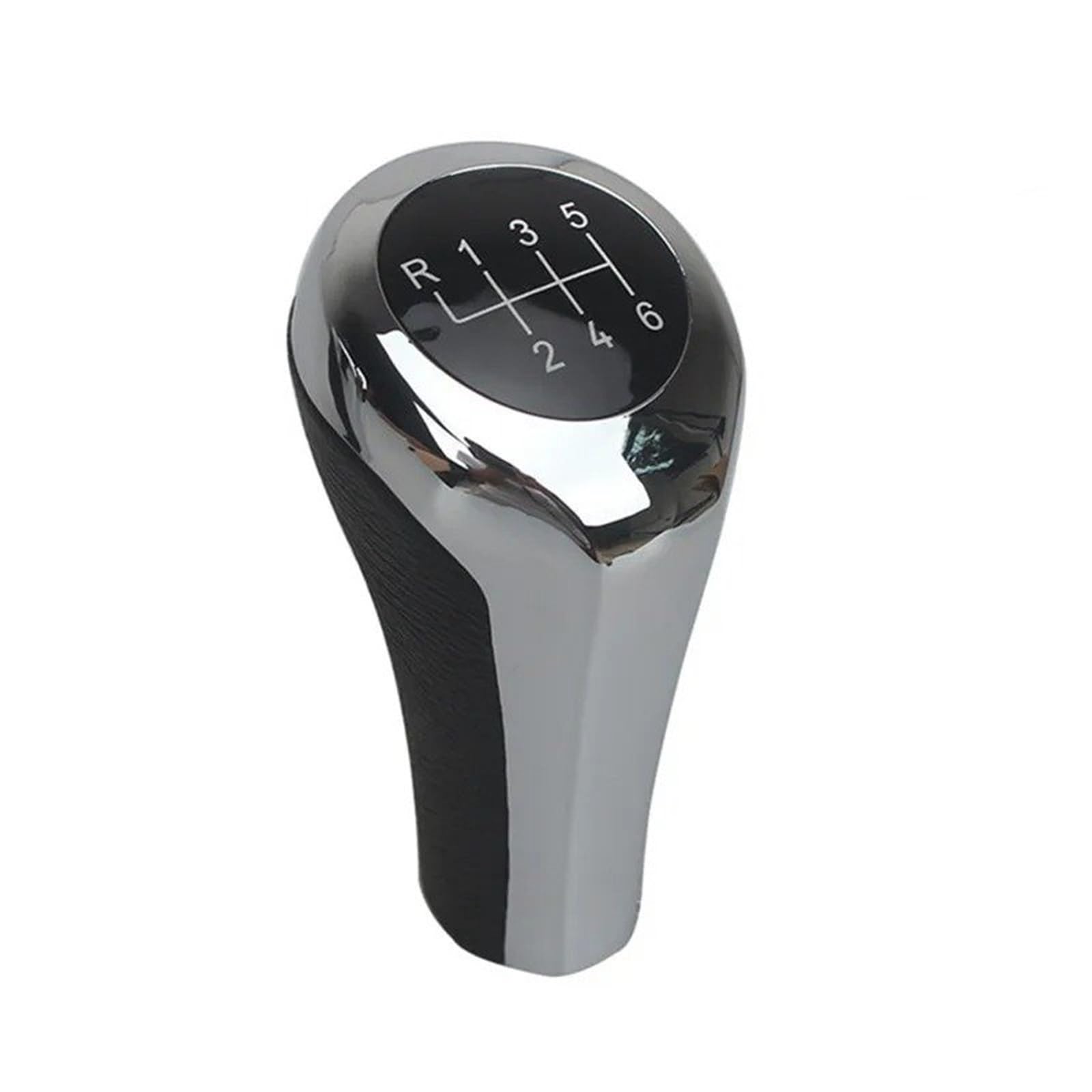 DUFWEHR Shifter Knob for BMW 1 3 5 6 Series E30 E36 E39 E46 E53 E60 E63 E83 E84 E90 E91 Chromed Gear Shift Knob Pen Head Ball Gearknob(Chrome 6Speed)