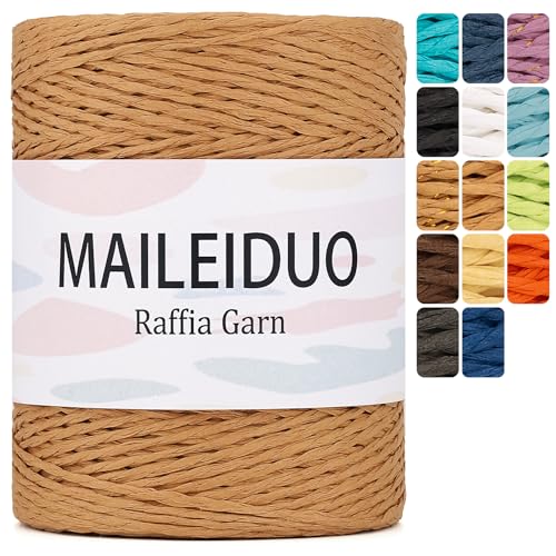 Raffia Garn Zum HäKeln 2mm X 300m Natur Bast Papierdraht Zum Basteln Papiergarn Bast Band Natur Geschenkband Papierkordel Papiergarn FüR KöRbe Diy Handwerksprojekte HüTe Taschen