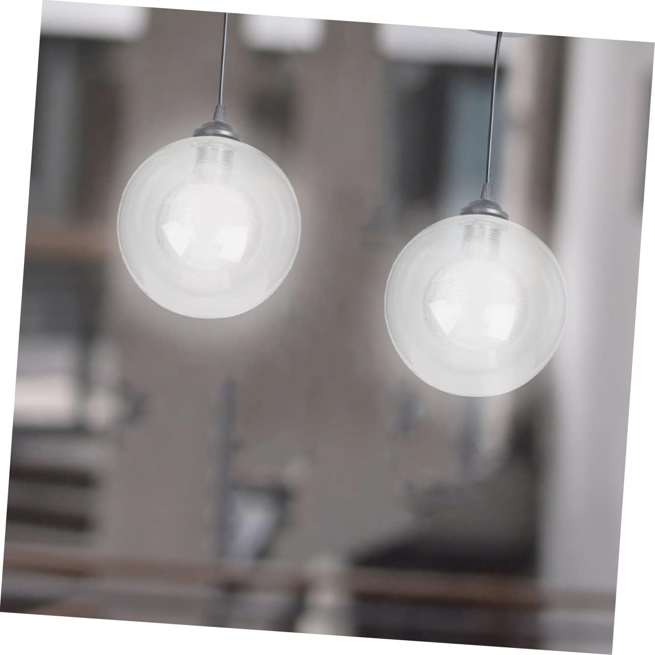 Uonlytech 5pcs Decorative Glass Lamp Shades for Modern Ceiling and Pendant Lamps Replacement Shade