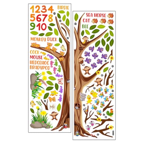 Vinilos Infantiles de Alfabeto y Números 2 Piezas 30x90 cm