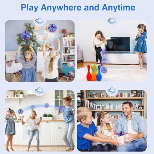Image of Magic Flying Orb Ball Toy for Kids Boys Girls Adults | RGB Lights, Hand Controlled Boomerang Spinner, USB Rechargeable, 360 Rotating Flying Fidget