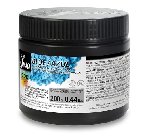 SOSA Colorante Azul natural en polvo - Uso alimentario - Bote 200grs