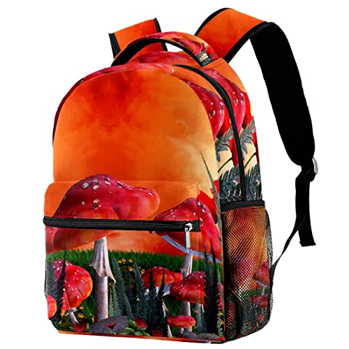 Mochila para portátil cómoda Champiñón para evitar dolor de espalda en viajes