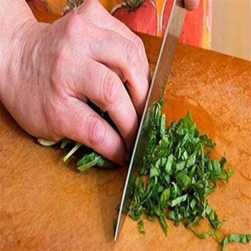 Image of 5-Piece Stainless Steel Knife Set with Wooden Chopping Board & Scissors - Ideal for Kitchen Fruit, Vegetable & Meat Prep