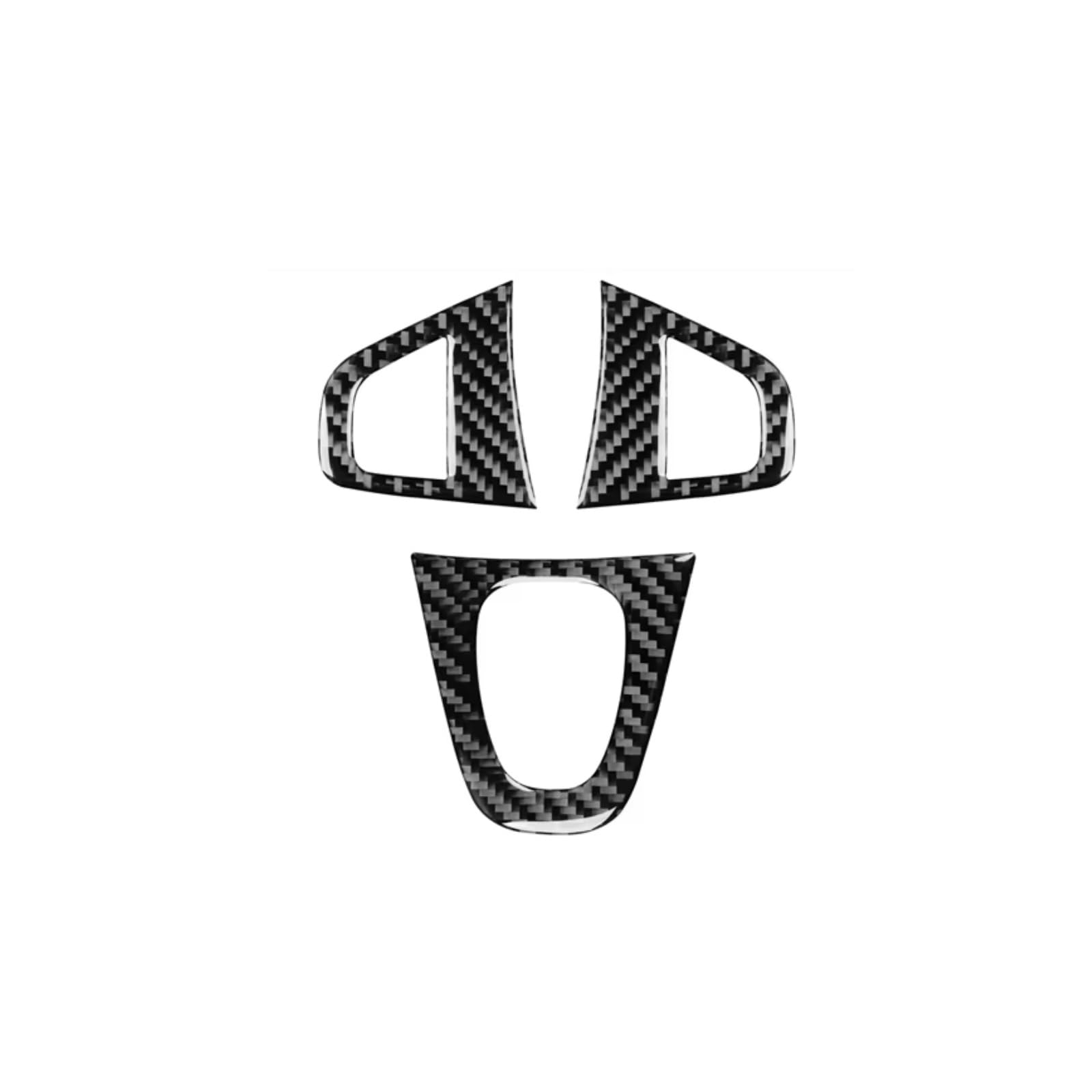 Auto Interior Accessories Compatible with Fluence 2009 2010 2011 2012 2013 2014 Car Carbon Fiber Interior Trim Stickers Steering Wheel