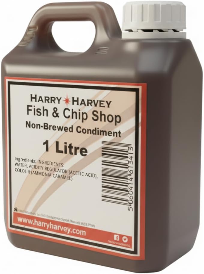 Fish & Chip Shop Style Non-Brewed Condiment 1L, Refill Pack for Vinegar Bottle - British Chippy