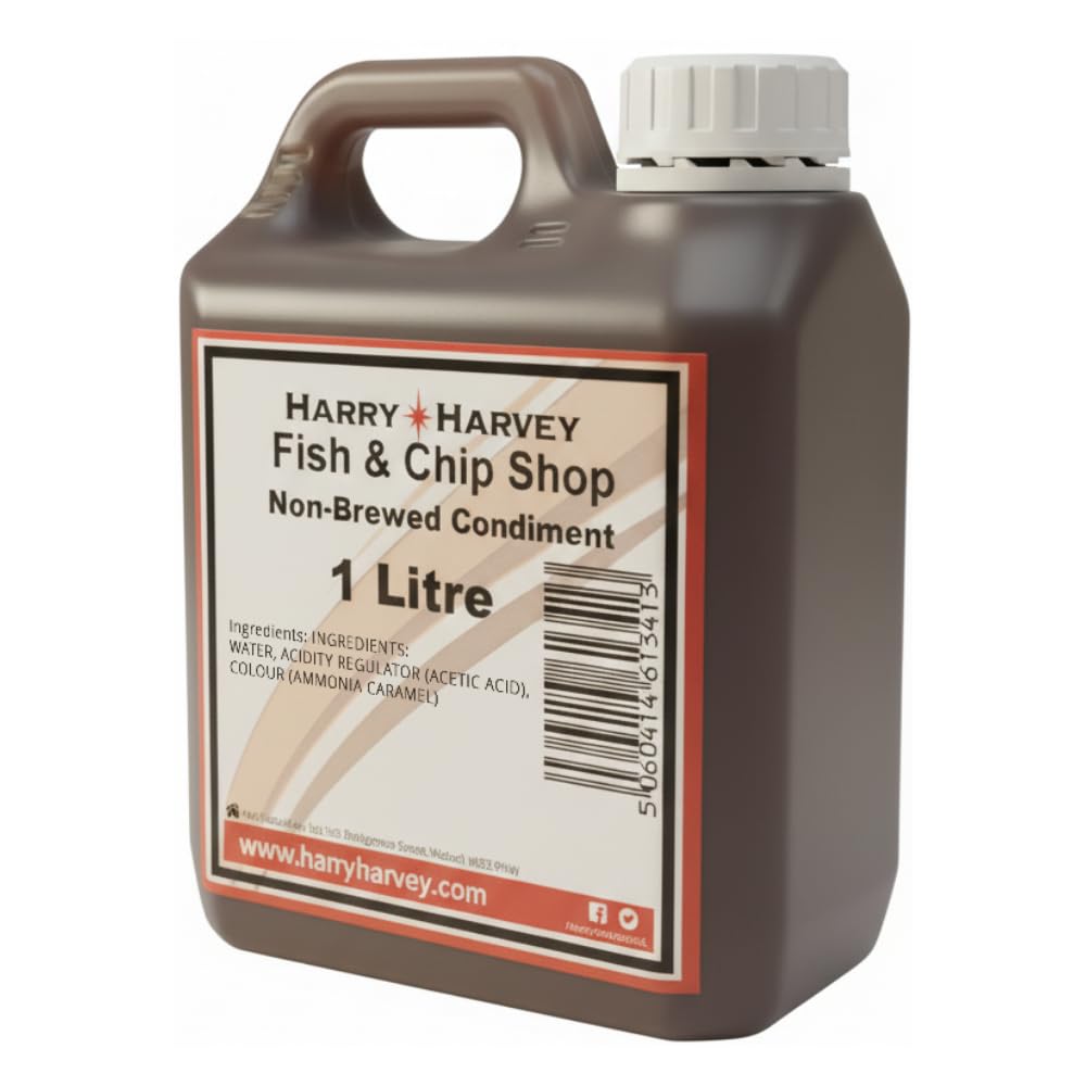 Fish & Chip Shop Style Non-Brewed Condiment 1L, Refill Pack for Vinegar Bottle - British Chippy