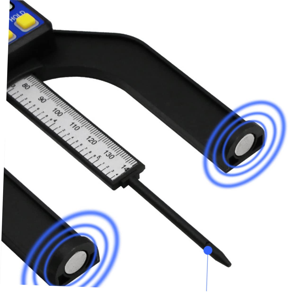 DOITOOL Regla De Medición De Altura (3 Unidades 2 En 1) Pantalla Digital Medidor De Profundidad Regla De Altura Para Carpintero Sonda De Detección De Metales