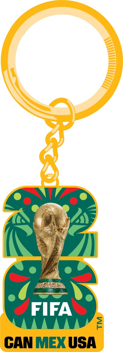 2026 FIFA World Cup Keychain – Officially Licensed, Collectible Gift for Fans, Durable Metal Ring for Keys, Backpacks