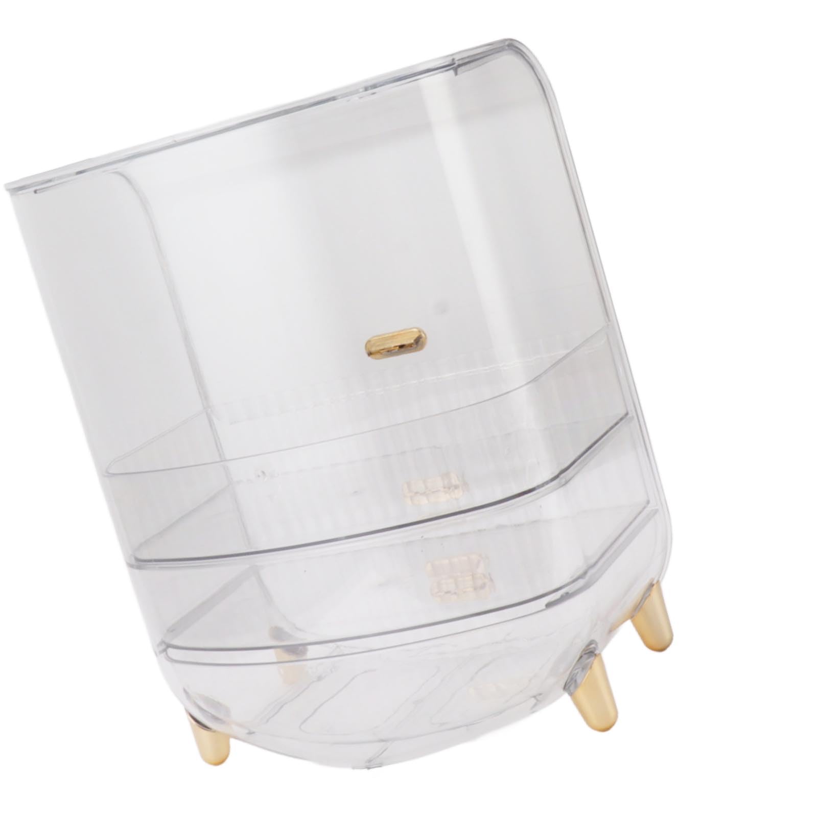 Estuche Organizador de Belleza para Almacenamiento de Cosméticos para el Hogar y el Dormitorio con Material PET Duradero y Cajones de Gran Capacidad (claro)