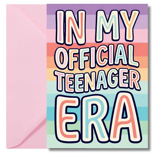 LimaLima 13th Birthday Card For Girls Teenager Era Perfect For Daughter Sister Granddaughter & Niece
