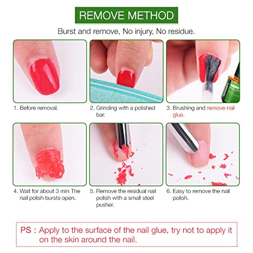 Removedor de esmalte em gel - Cuidados Nutritivos para as Unhas - Removedor de esmalte em gel profis