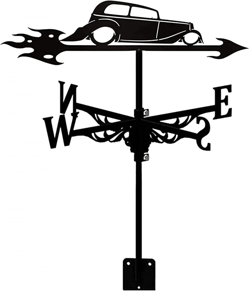 TAXXII Vintage Weathervane Metal Wind Direction Indicator Durable for Outdoor Garden Roof Paddock Decoration Vane