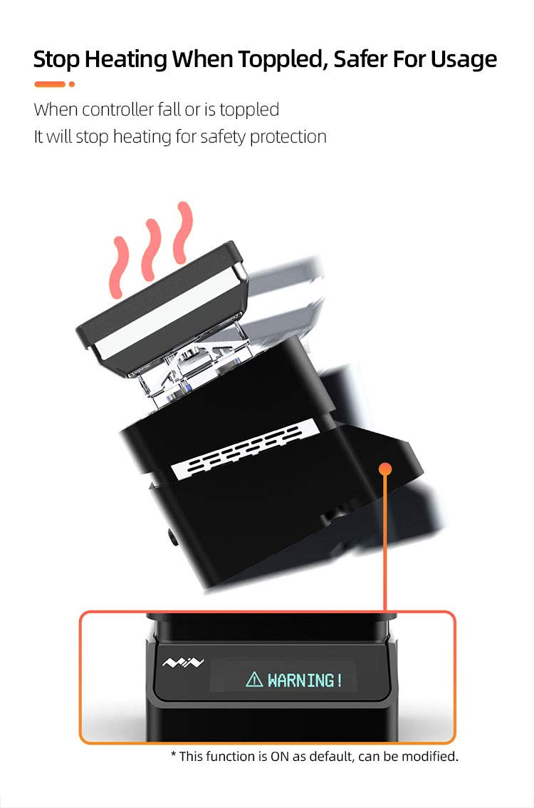 MINIWARE MHP30-PD grzałka do podgrzewania płyty grzewczej, 60 W, 30 x 30 mm, mini inteligentna, stała temperatura, gorąca 100-350°C, stacja lutownicza + zasilacz sieciowy EU PD