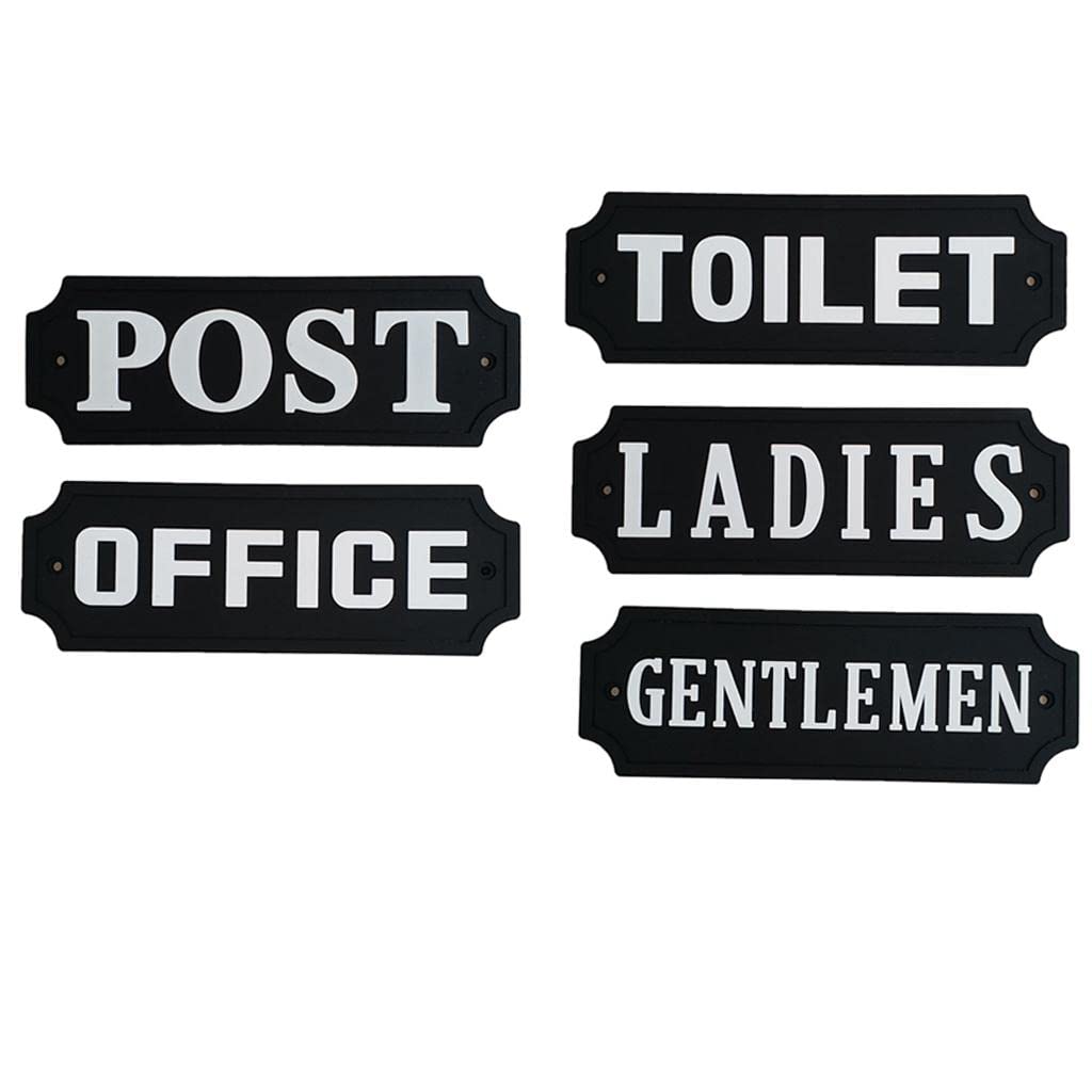 CALANDIS PVC Rubber Door Sign Wall Plaque Plate with Screws for Post Room Mailbox-image-9