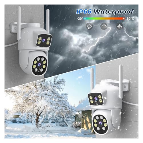 Caméra IP PTZ 5K double objectif avec vision nocturne couleur - 6