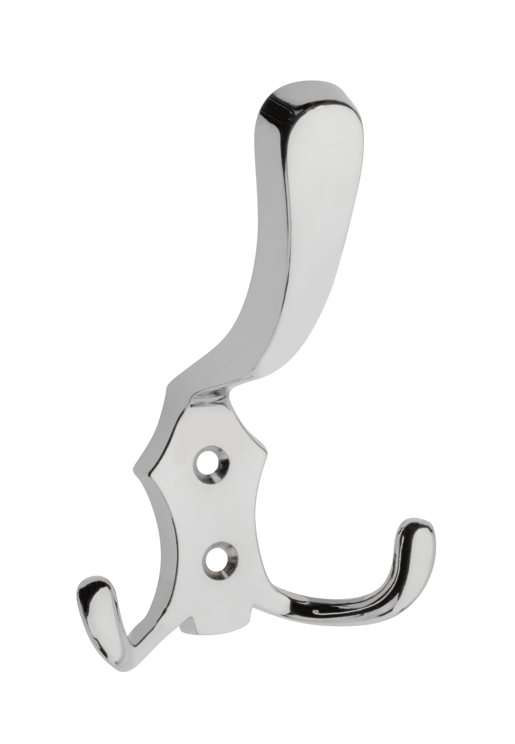1 x Triple Hat Coat Hanger Hook Door Wall Bath Retro - Chrome AK24