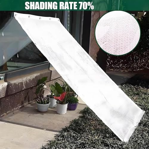 Red De Sombra para patios y jardines con diseño rectangular de 8x8m 3