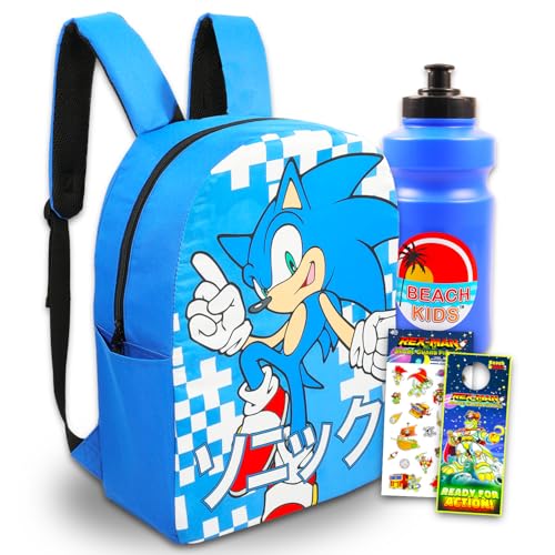 Sonic the Hedgehog Backpack Set - Bundle with 16