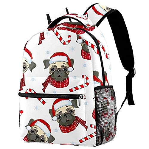 Sac à dos de Noël rouge à bretelles réglables, cadeau enfants