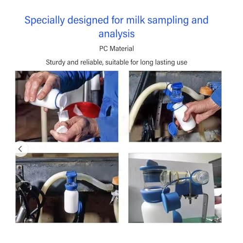Muestreador de Leche de Vaca de 200 Ml, Herramienta de Muestreo de Leche para PC para Análisis de Muestreo Eficiente de Leche de Vaca y Cabra, Accesorios para Equipos de Ordeño