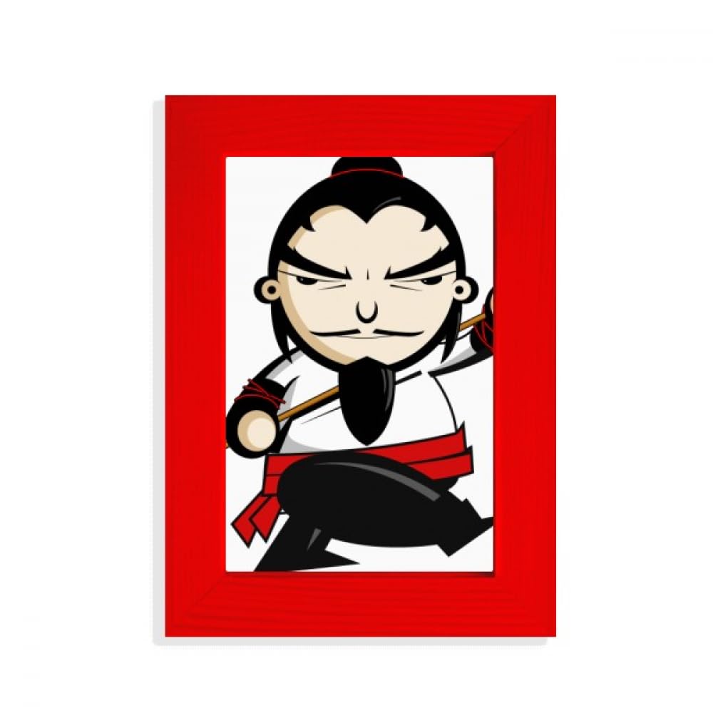 Cadre photo rouge Outlaws of Marsh pour salon asiatique chic