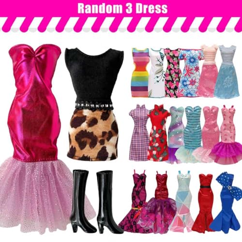 30 Parça Oyuncak Bebek Kıyafetleri ve Aksesuarları 11,5 İnç Kız Bebekler için Rastgele 5 Üst, 5 Pantolon, Rastgele 3 Elbise, Rastgele 3 Moda Elbise, Rastgele 2 Mayo, 6 Çift Ayakkabı, 1 Çanta, 5 Askı