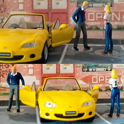 Natumer 30Pcs Unpainted Tiny People Figures 1:25 Scale Model Trains Architectural O Scale Sitting And Standing Miniatures Figures #TOP4