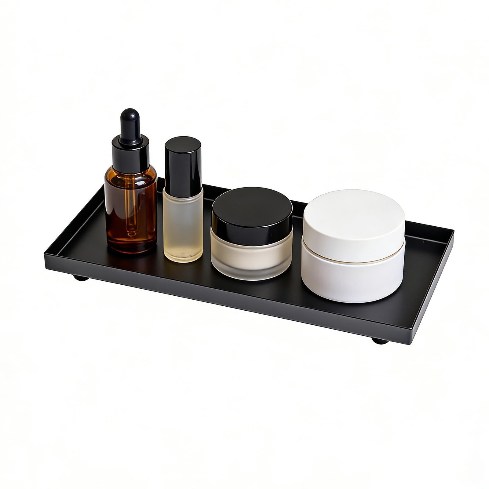 Plateau a bougies rectangulaire en metal decoratif pour salon