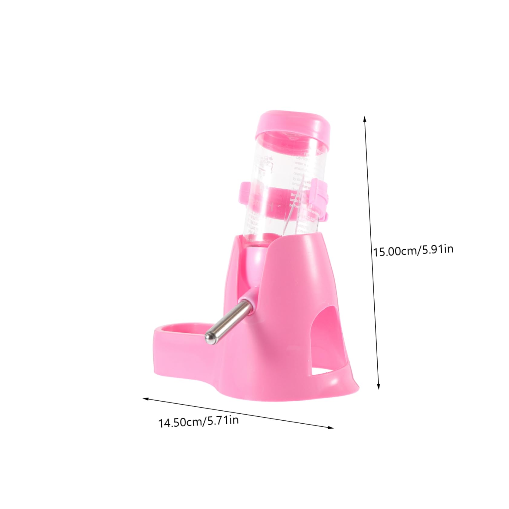 HOLIDYOYO Portable Pet Water Bottle 80ml Plastic Water Feeder for Hamsters Multi-Function Small Pet Feeder